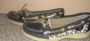 Sperry topsider women's boat shoes leopard size 8